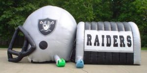 inflatable football helmet tunnel