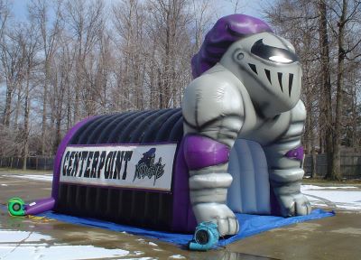 Inflatable tunnels at Big Country high schools