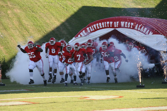 College football tunnel