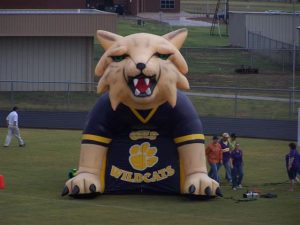 Wildcat mascot tunnel inflatable