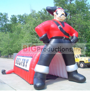 Pirate inflatable team tunnel