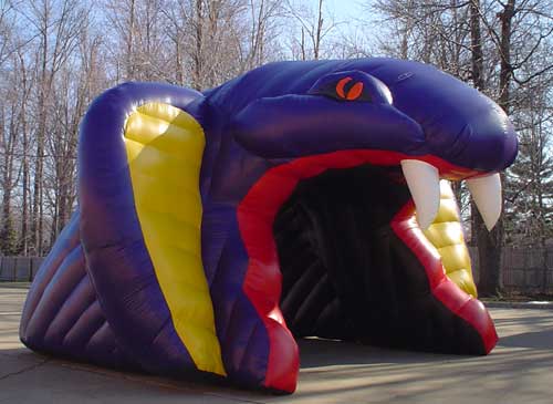 cobra head inflatable tunnel
